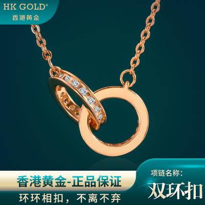 HKGOLD香港黄金L01-L02双环扣项链